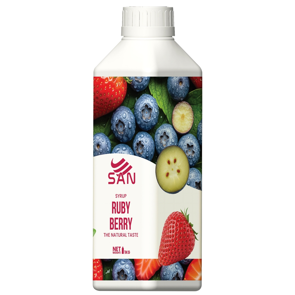 Syrup Berry Quả Mọng SAN Chai 1Kg
