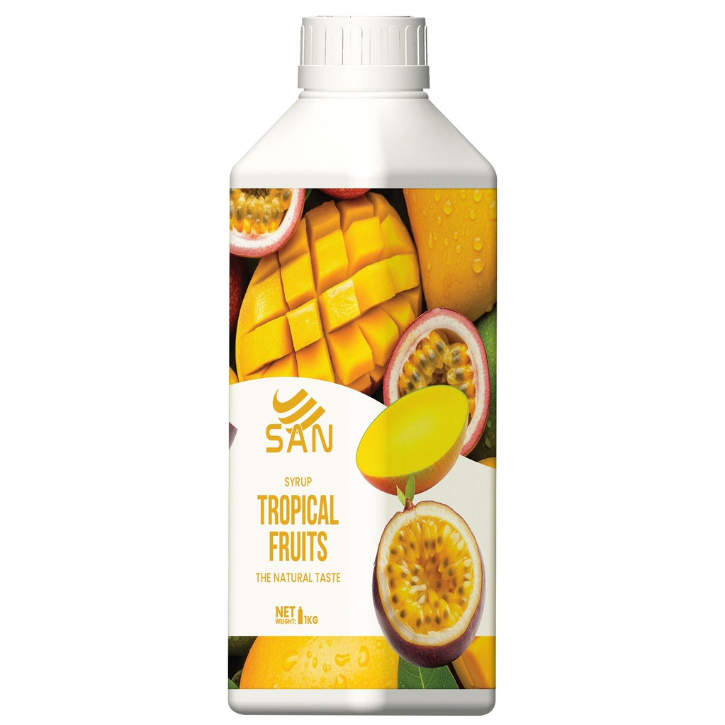 Syrup Xoài Chanh Dây SAN Chai 1Kg
