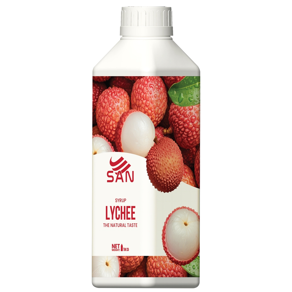 Syrup Vải Thanh Xuân SAN Chai 1Kg
