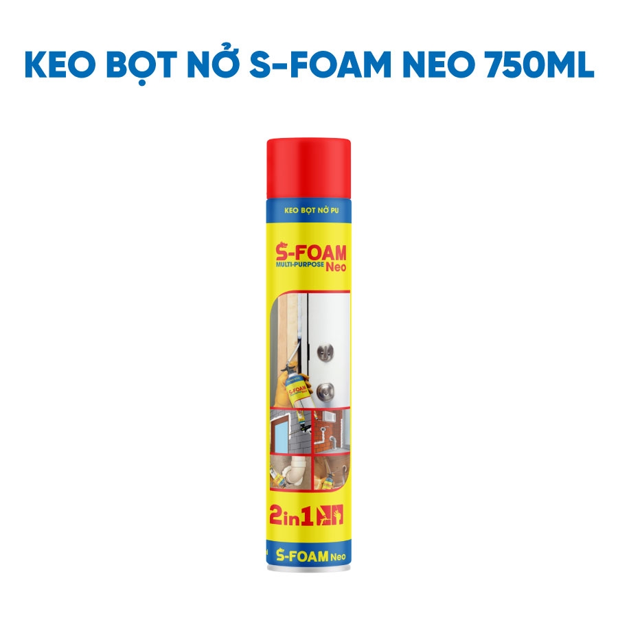 Keo bọt nở S-Foam Neo