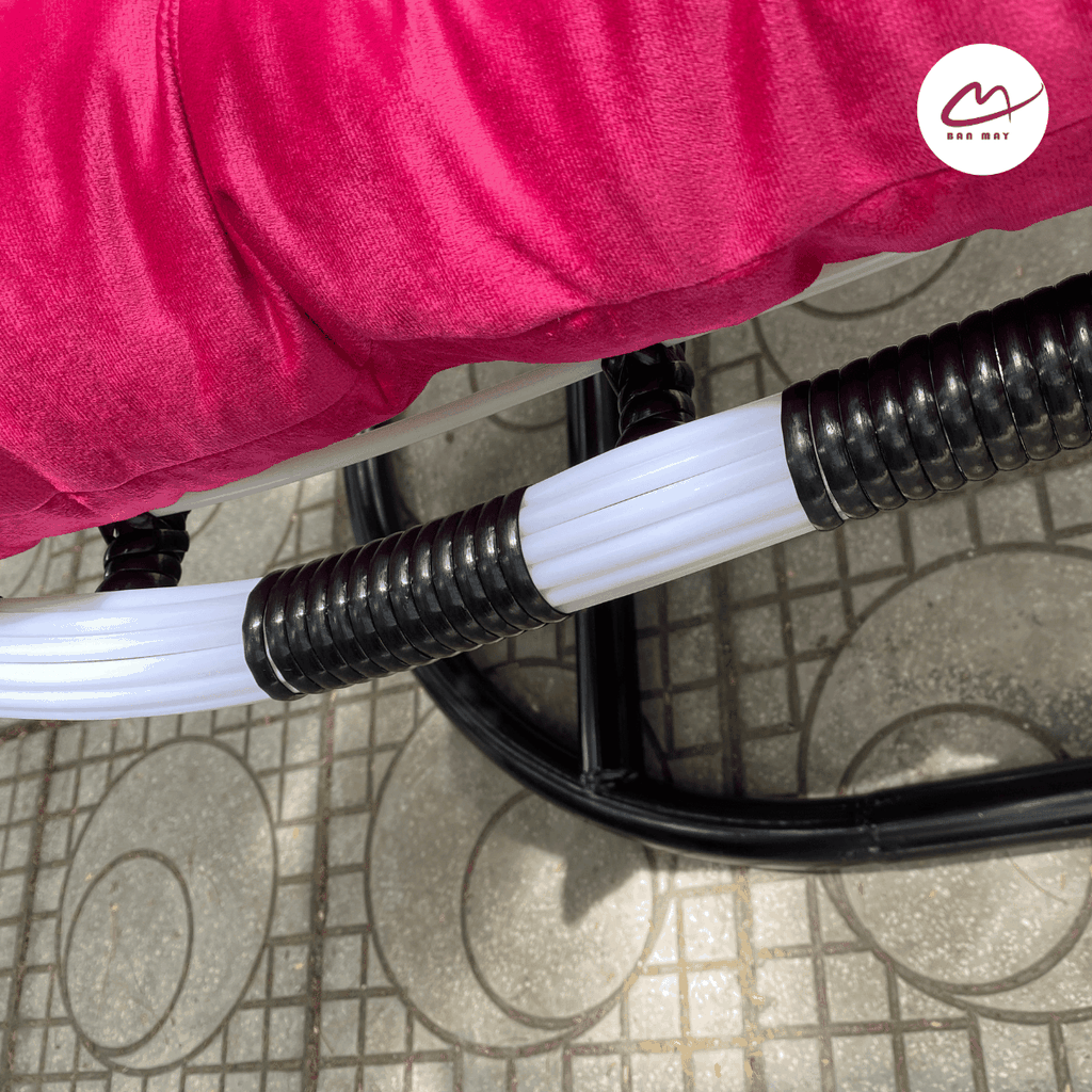 Xích Đu Ngoài Trời Dáng Bầu Dục Cao Cấp - Xích Đu Mây Nhựa Bản Mây