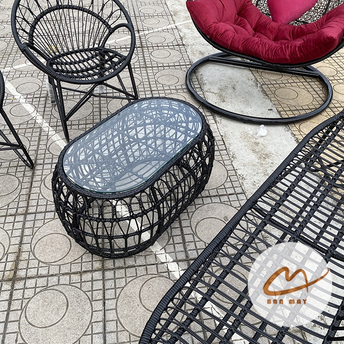 Bộ Bàn Ghế Xích Đu Sân Vườn – Combo Tiếp Khách Ngoài Trời Đồng Bộ Cho Gia Đình