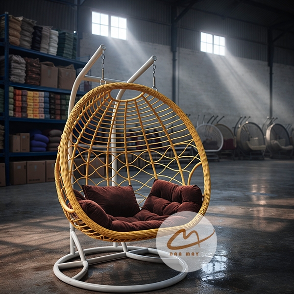 Xích Đu Sân Vườn Kén Tròn – Thiết Kế Tổ Chim Cỡ Lớn Cho Không Gian Mở