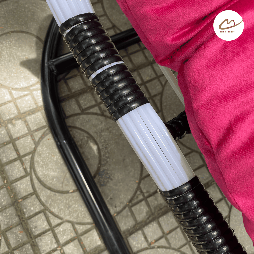 Xích Đu Ngoài Trời Dáng Bầu Dục Cao Cấp - Xích Đu Mây Nhựa Bản Mây