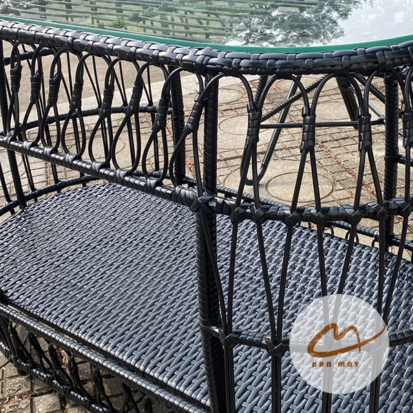 Bàn Ghế Mây Nhựa Đuôi Công – Bộ 2 Ghế 1 Bàn Tạo Điểm Nhấn Sang Trọng Cho Không Gian Sống