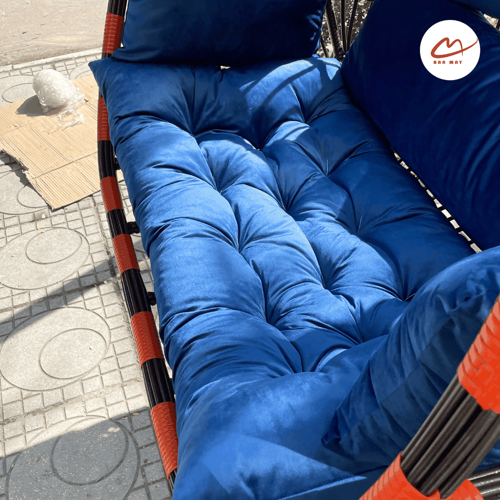 Xích Đu Sân Vườn Cần Kép 3 Chỗ Ngồi, Tùy Chọn Màu Sắc Theo Ý