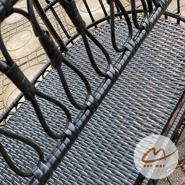 Bàn Ghế Mây Nhựa Đuôi Công – Bộ 2 Ghế 1 Bàn Tạo Điểm Nhấn Sang Trọng Cho Không Gian Sống