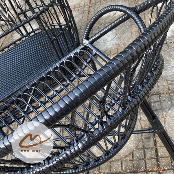Bàn Ghế Mây Nhựa Đuôi Công – Bộ 2 Ghế 1 Bàn Tạo Điểm Nhấn Sang Trọng Cho Không Gian Sống