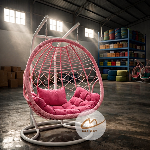 Xích Đu Sân Vườn Kén Tròn – Thiết Kế Tổ Chim Cỡ Lớn Cho Không Gian Mở