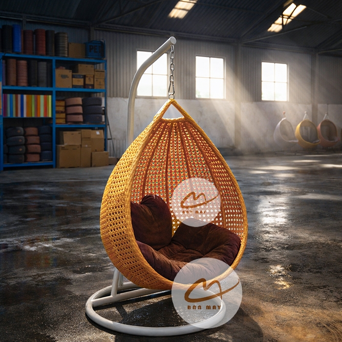 Ghế Xích Đu Giọt Nước Tổ Chim – Không Gian Riêng Tư Ấm Áp Cho 1–2 Người