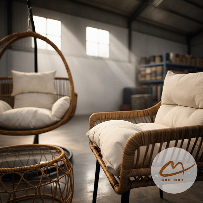 Bộ Bàn Ghế Mây Nhựa Ngoài Trời Phượng Hoàng Đơn – Góc Tiếp Khách Thư Giãn Cho Ban Công, Sân Vườn