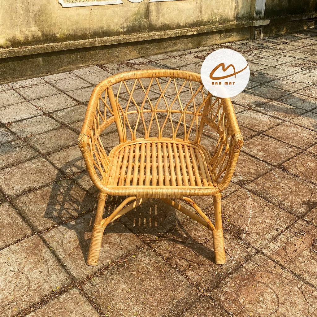 Bộ bàn ghế mây thật (2 ghế 1 bàn)
