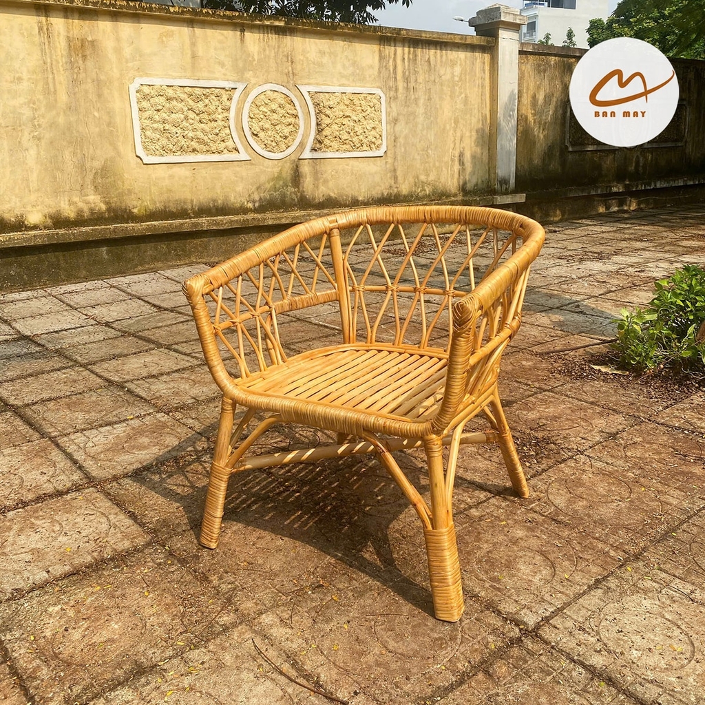 Bộ bàn ghế mây thật (2 ghế 1 bàn)