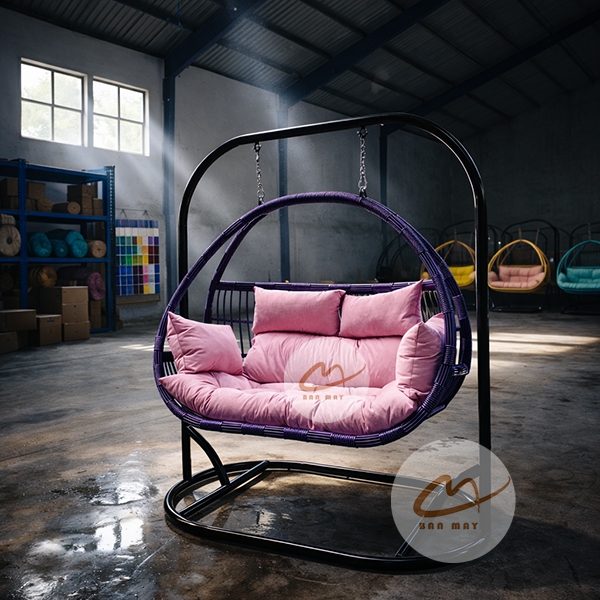 Xích Đu Sân Vườn Chịu Nắng Mưa - Mẫu Xích Đu Đẹp Ngoài Trời Bản Mây