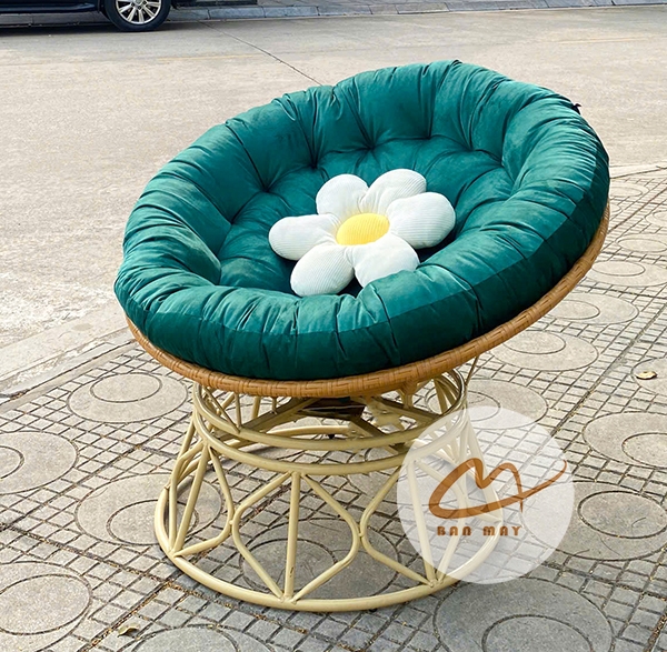 Ghế lười thư giãn, ghế papasan xoay 360 độ nội thất Bản Mây trang trí nhà cửa, làm quà tặng tân gia biếu tặng người thân gian đình