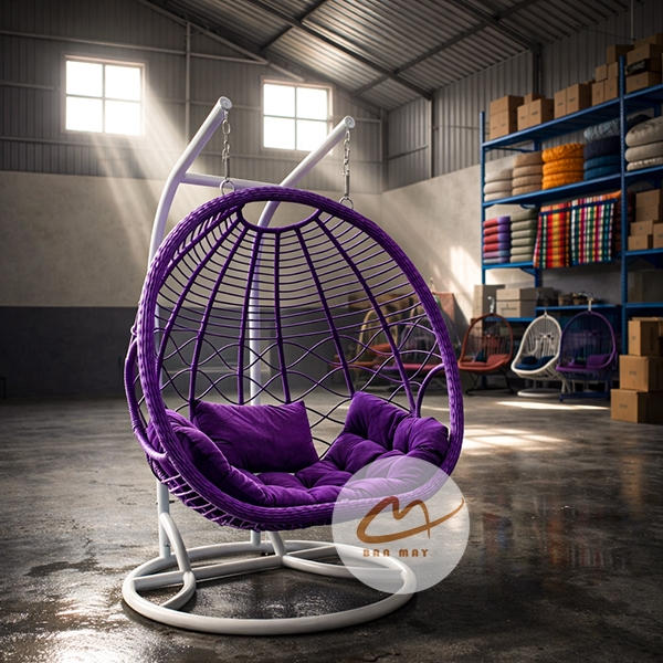 Xích Đu Sân Vườn Kén Tròn – Thiết Kế Tổ Chim Cỡ Lớn Cho Không Gian Mở