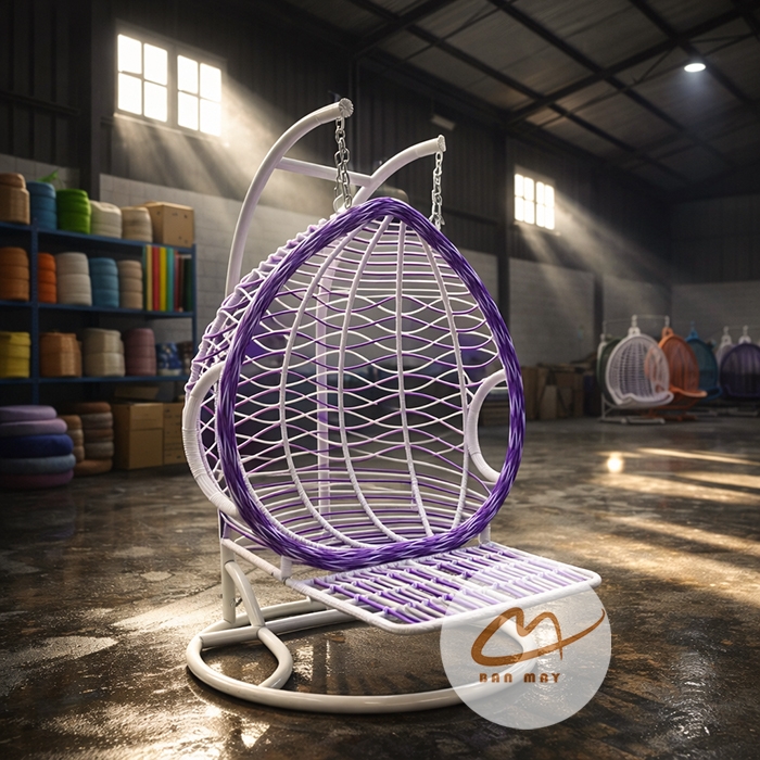 Xích Đu Giường Kén Tròn Kê Chân – Phiên Bản Nâng Cấp Cho Trải Nghiệm Xích Đu Thư Giãn Toàn Diện