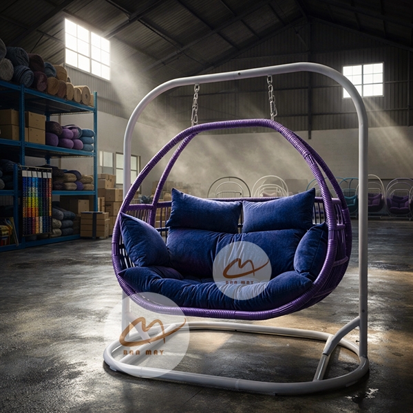 Xích Đu Ngoài Trời Phượng Hoàng Đôi Chịu Lực - Xích Đu Bản Mây Cao Cấp