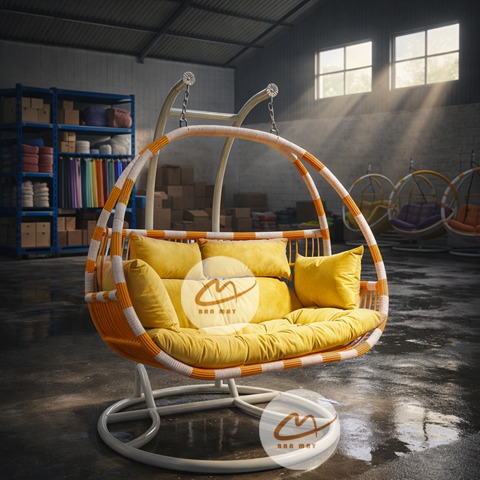 Ghế Xích Đu Đôi Cần Kép Cao Cấp, Quà Tặng Tân Gia Sang Trọng & Ý Nghĩa