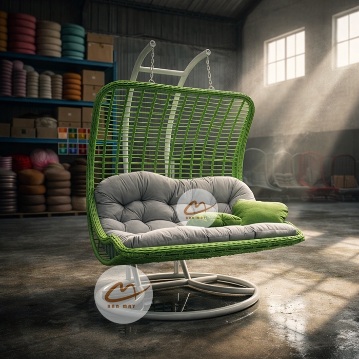 Ghế Xích Đu Lưng Vòm Hồng – Khi Không Gian Sống Trở Thành Tuyên Ngôn Cá Tính