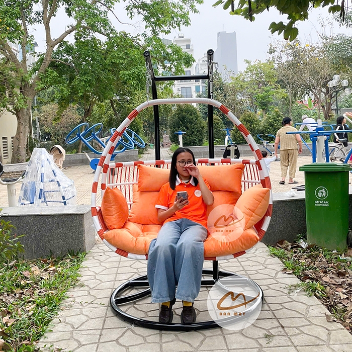 Ghế Xích Đu Đôi Cần Kép Cao Cấp, Quà Tặng Tân Gia Sang Trọng & Ý Nghĩa