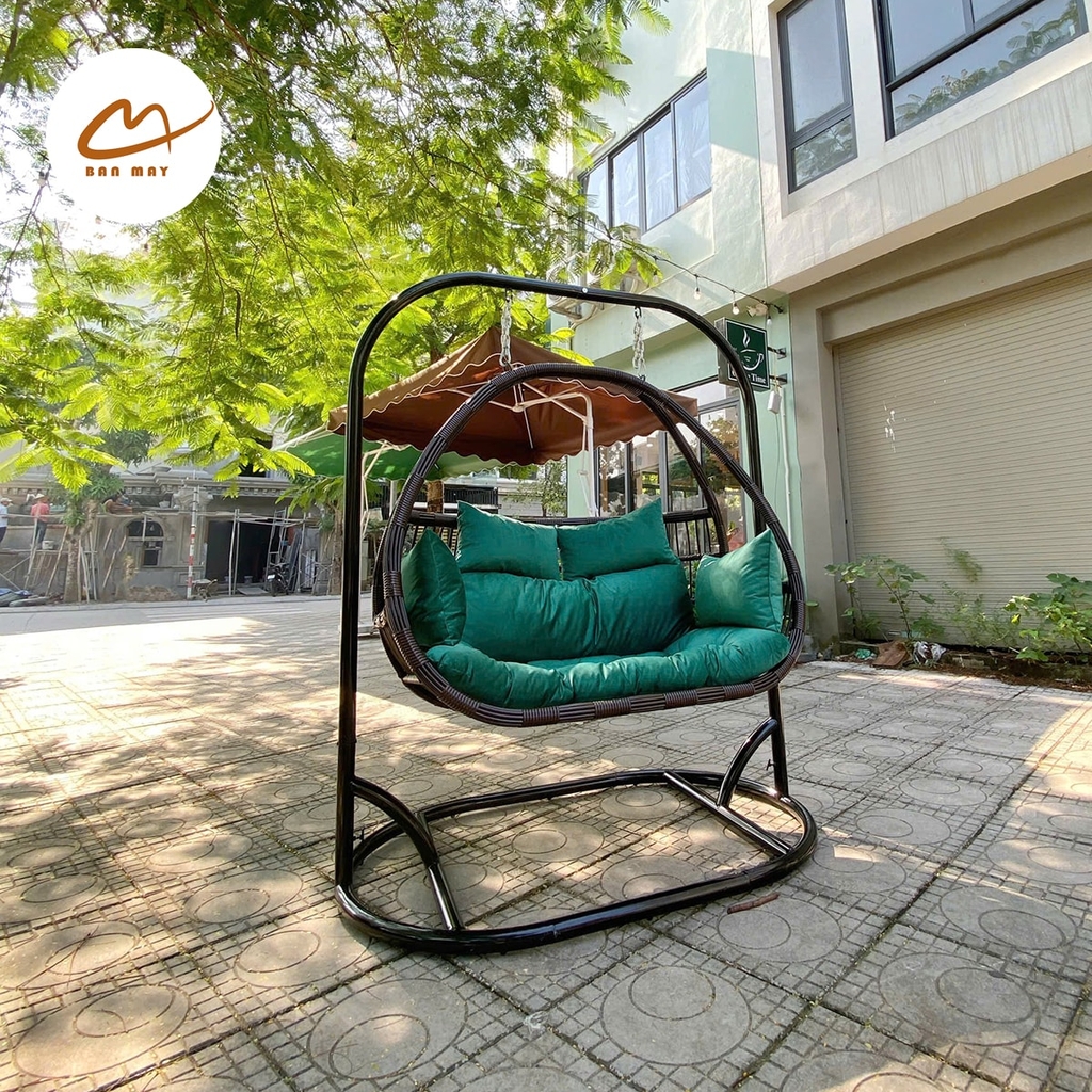 Xích đu phượng hoàng đôi cần bầu dục