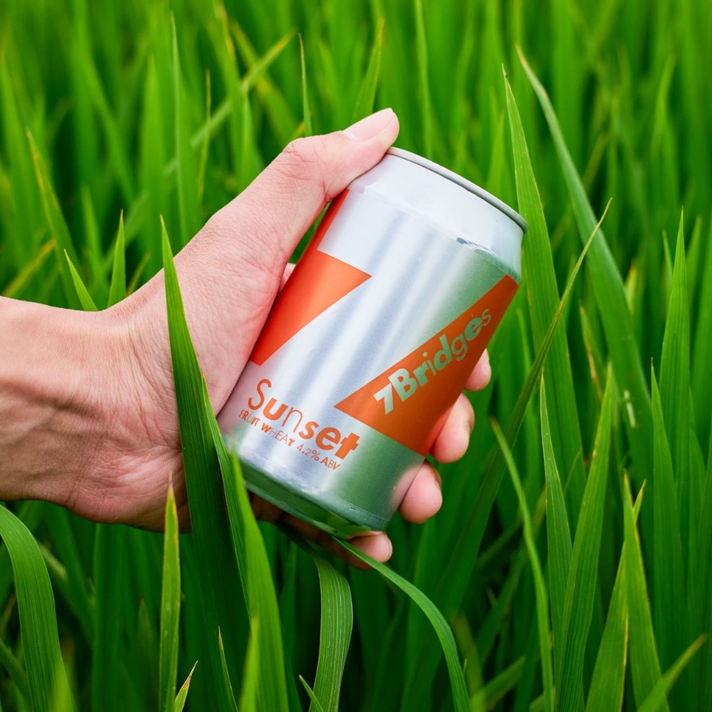 Thùng 24 lon Bia thủ công 7 Bridges mix 4 loại bia 330ml