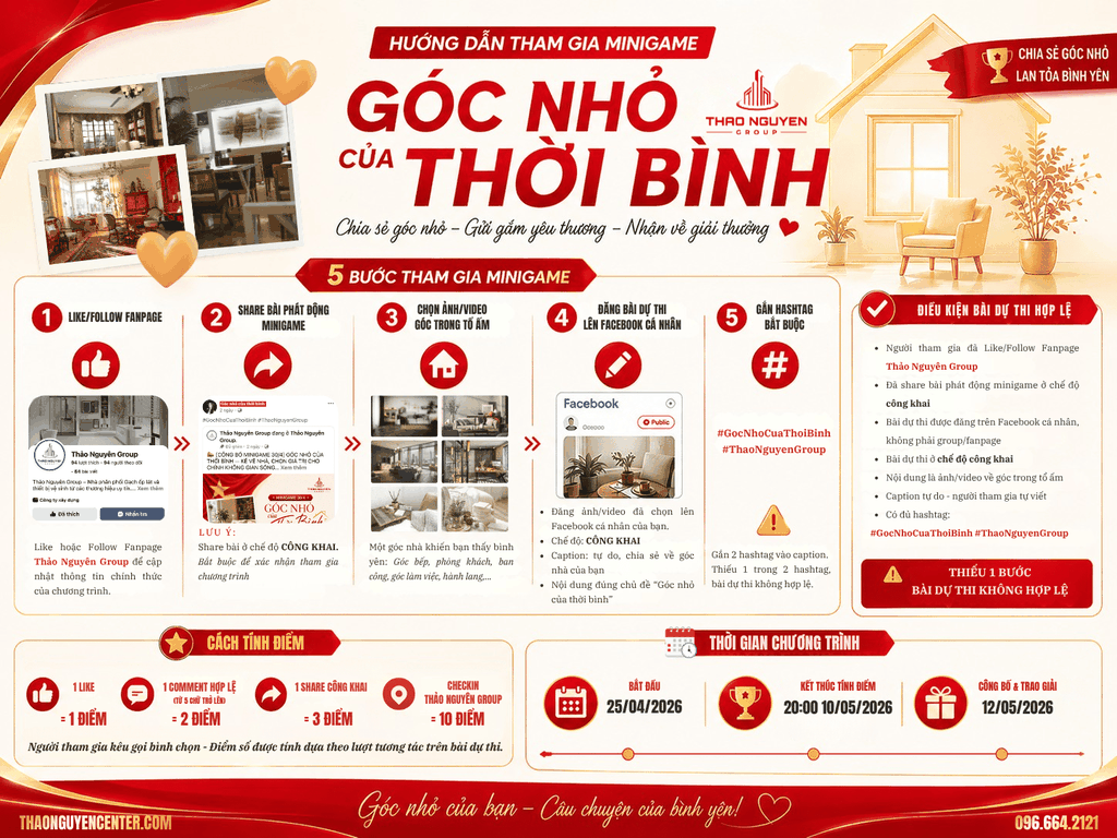 Thể lệ minigame Góc nhỏ của thời bình