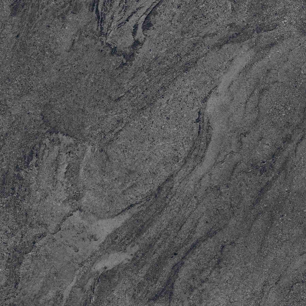 Gạch Ấn Độ 600x600 men Matt Porcelain ROCKFLAME ANTHRACITE