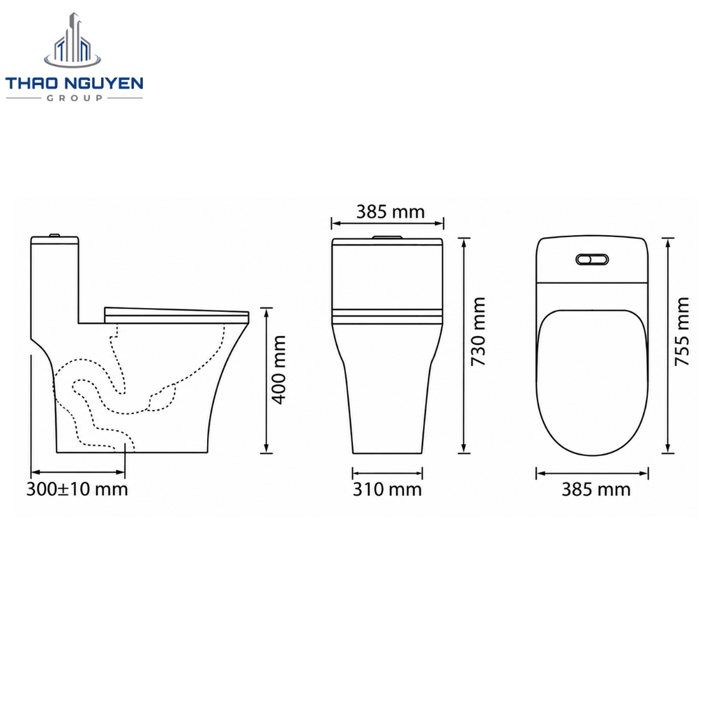 Bồn Cầu Liền Khối OSETER OS8-110