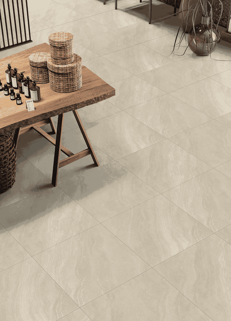 Gạch Ấn Độ 600x600 men Matt Porcelain MARMI APRICOT