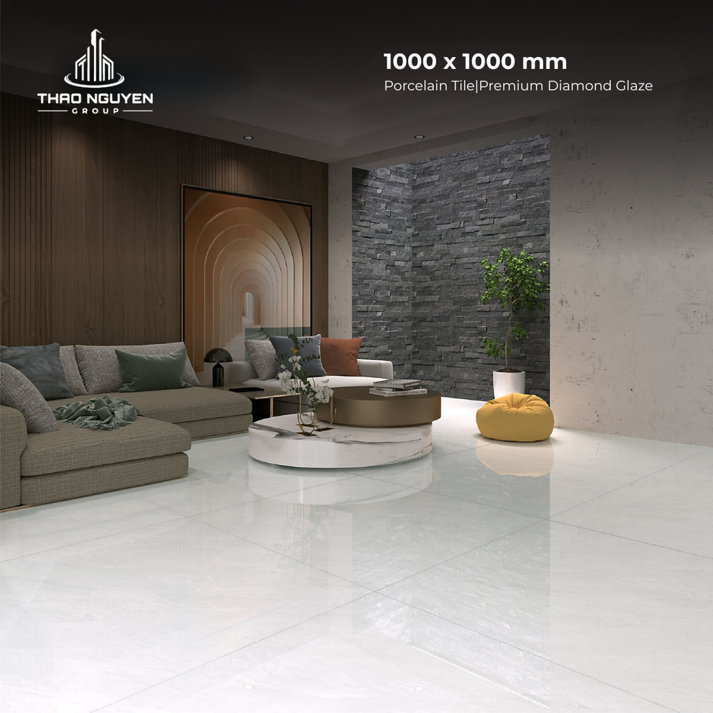 Gạch lát 1000x1000 CMC men kim cương Porcelain CPD11005S5