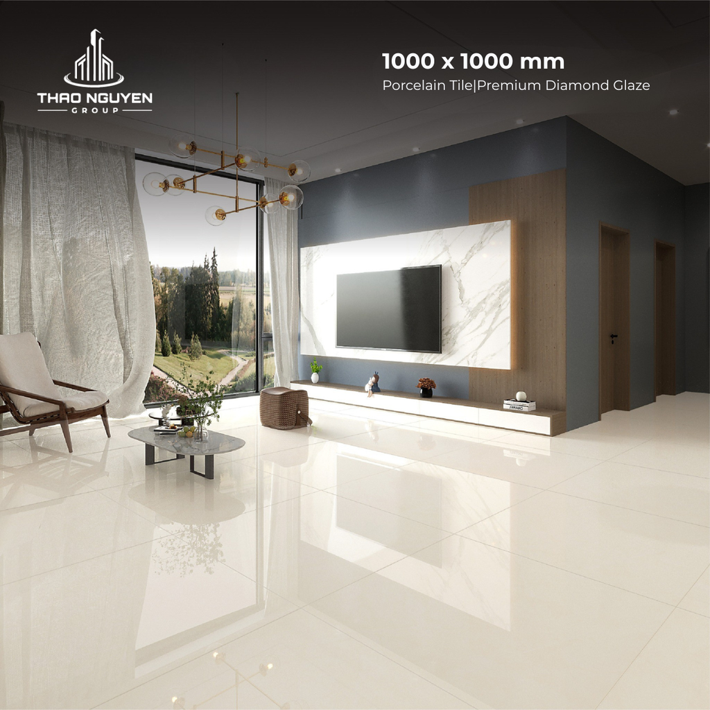 Gạch lát 1000x1000 CMC men kim cương Porcelain CPD11004S5