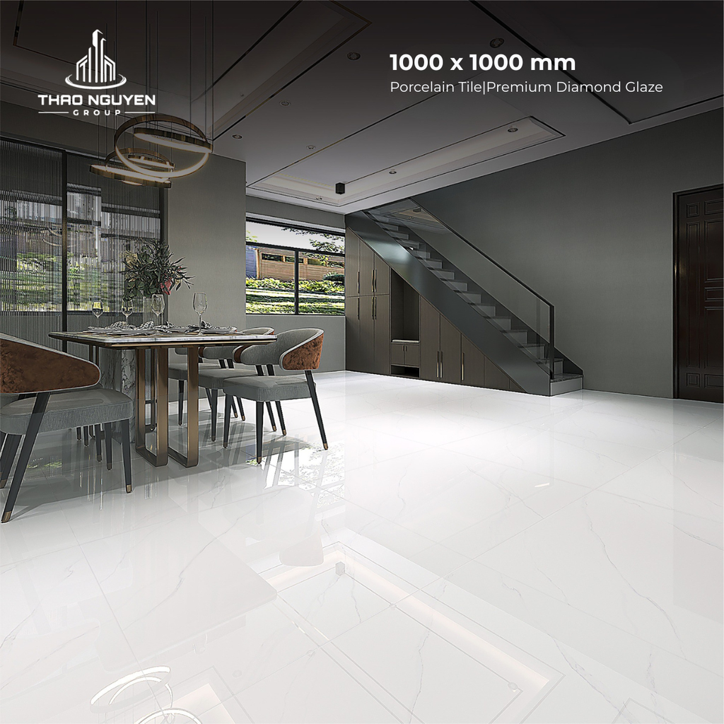 Gạch lát 1000x1000 CMC men kim cương Porcelain CPD11001S5