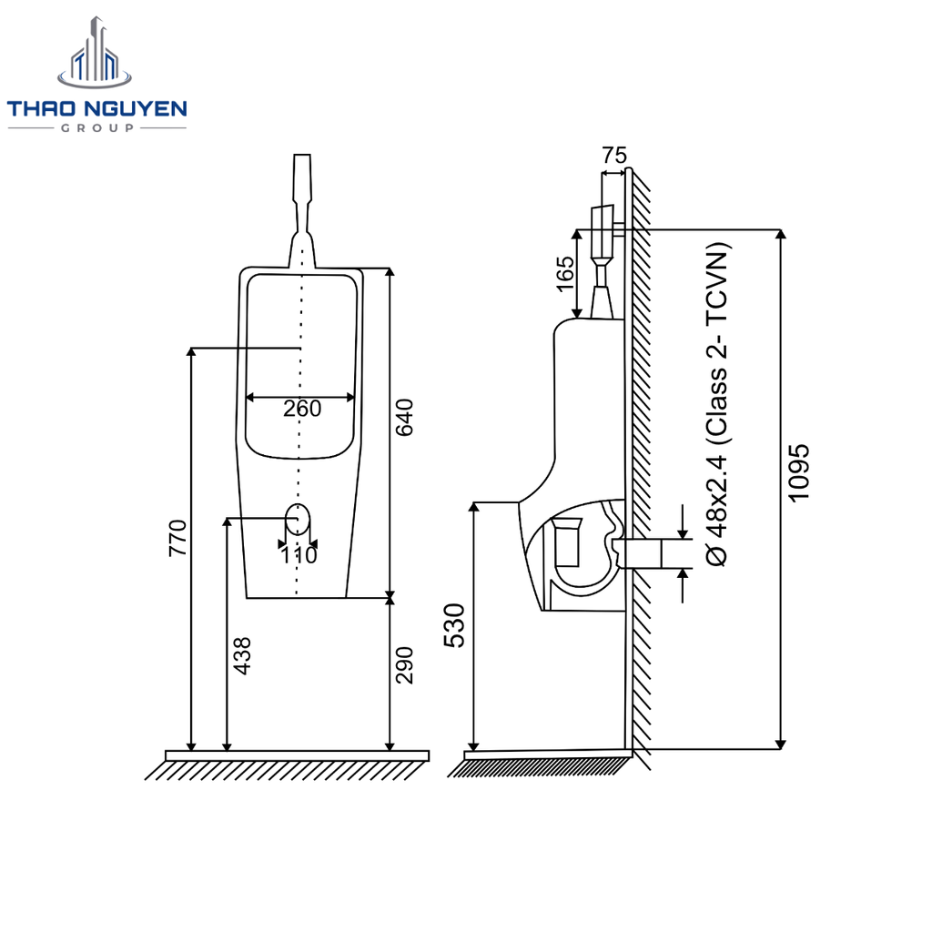 Tiểu Nam Treo Tường JOPA JP7-03