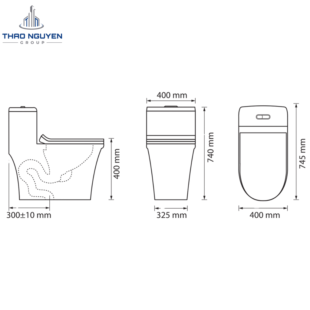 Bồn Cầu Liền Khối OSETER OS8-117