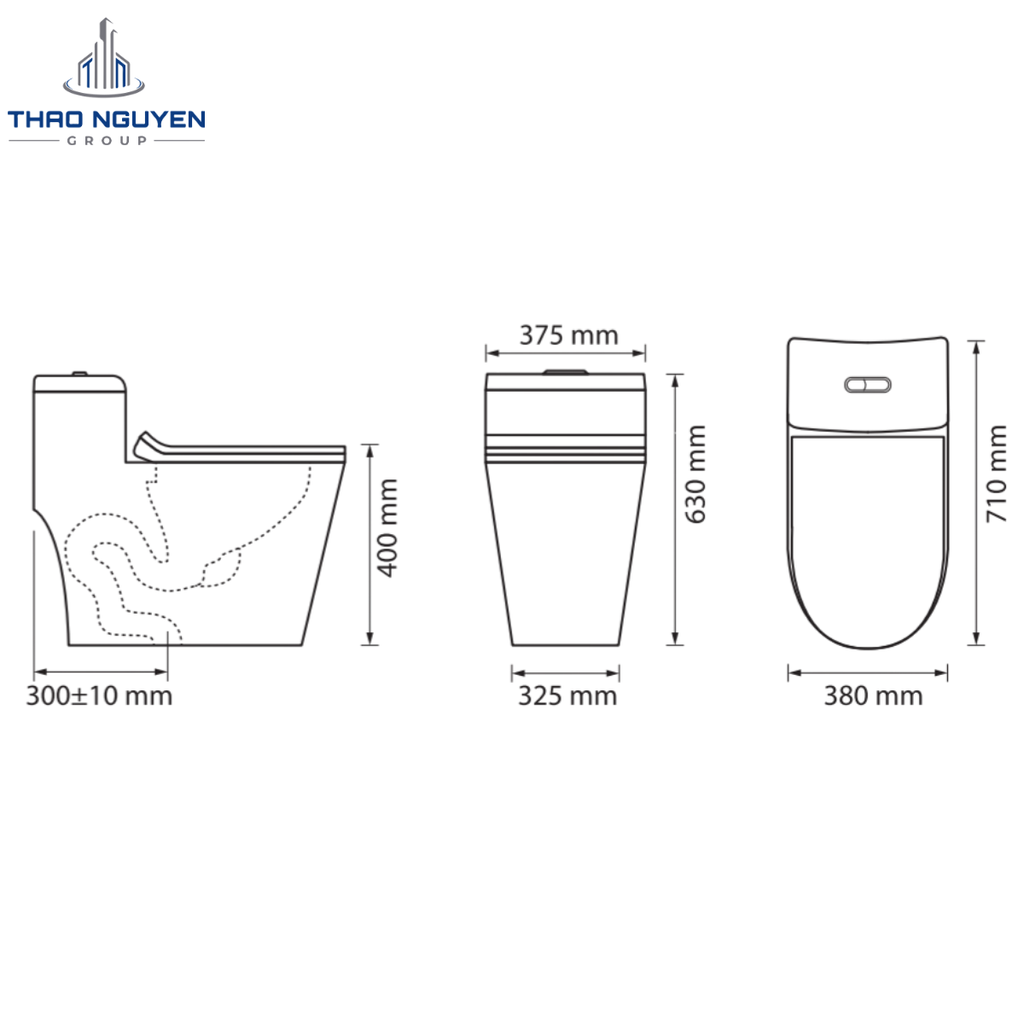 Bồn Cầu Liền Khối JOPA JP8-113