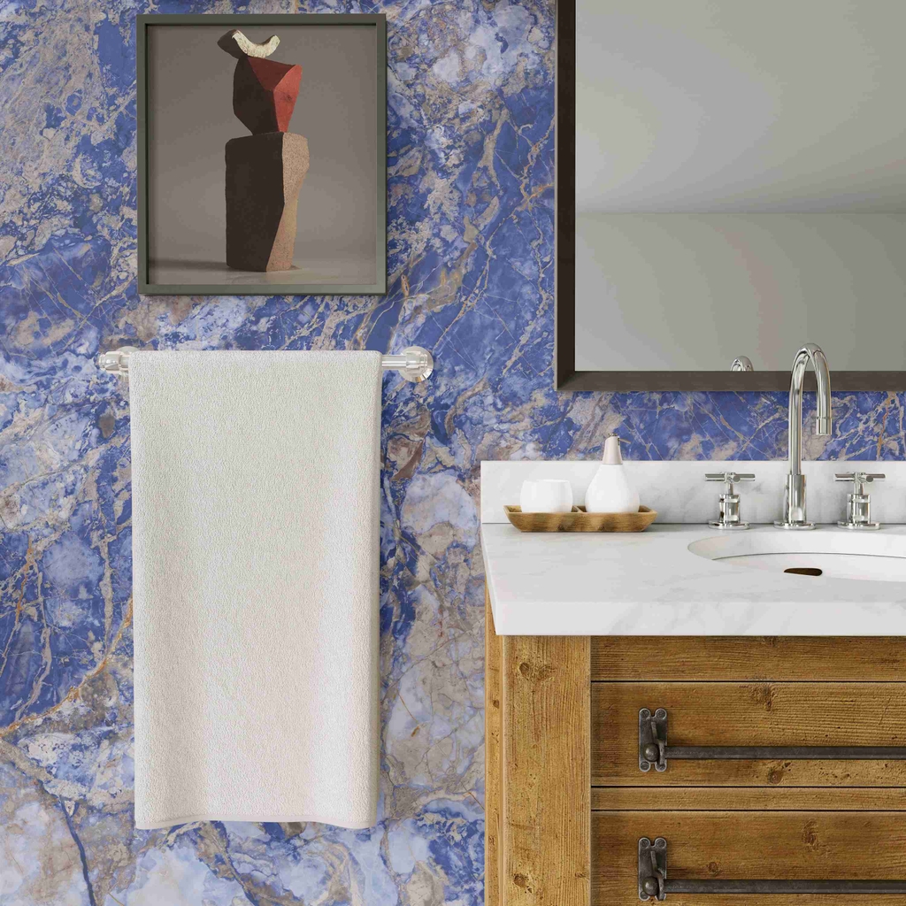 Gạch Ấn Độ 1200x2400 men Bóng Porcelain Royal Azul