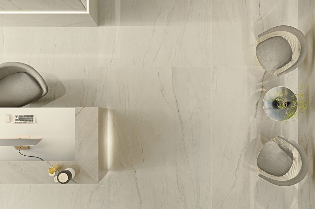 Gạch Ý 600x1200 men Bóng Porcelain CALACATTA MONT BLANC MW05BAL