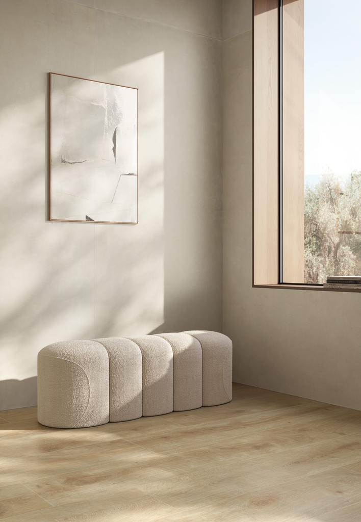 Gạch Ý 600x1200 men Matt Porcelain CEMENTI BEIGE FL02BA