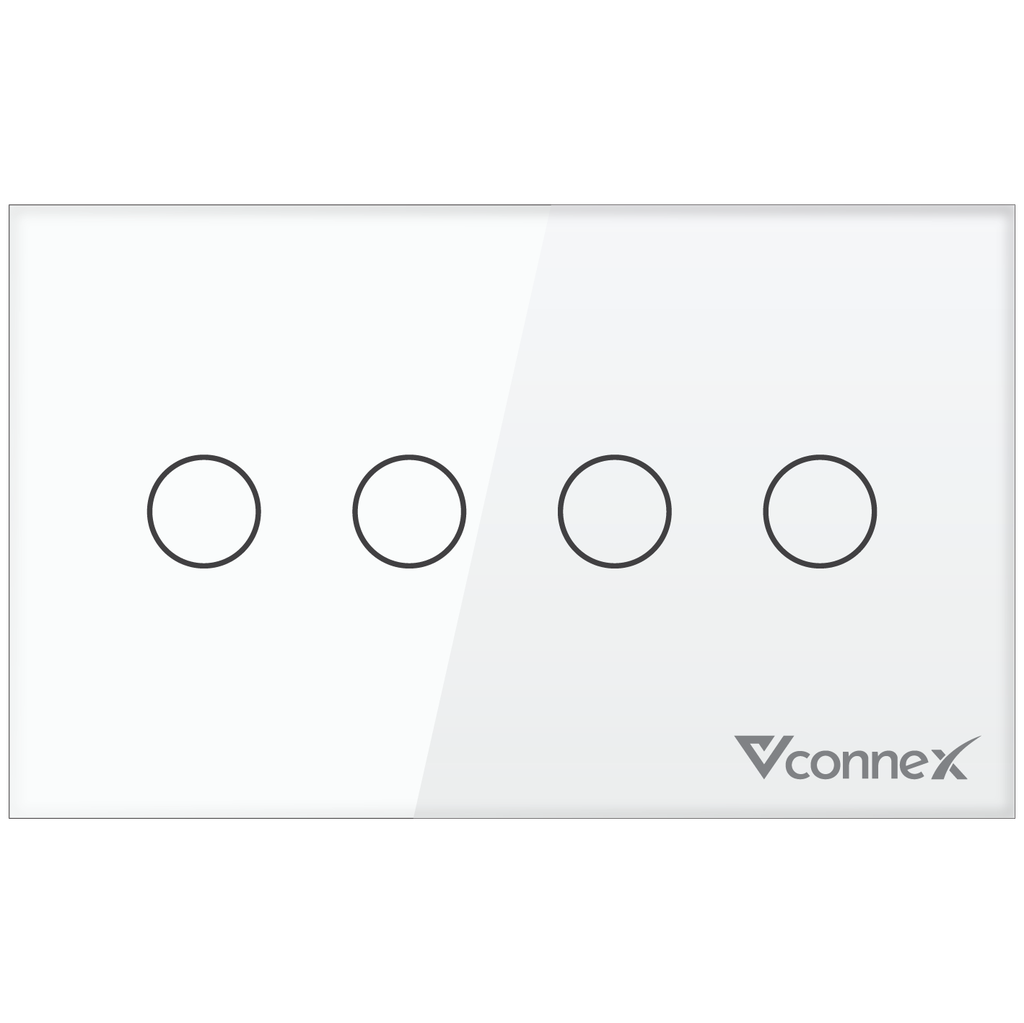 Công tắc thông minh 4 kênh không viền Vconnex VCN-WS04
