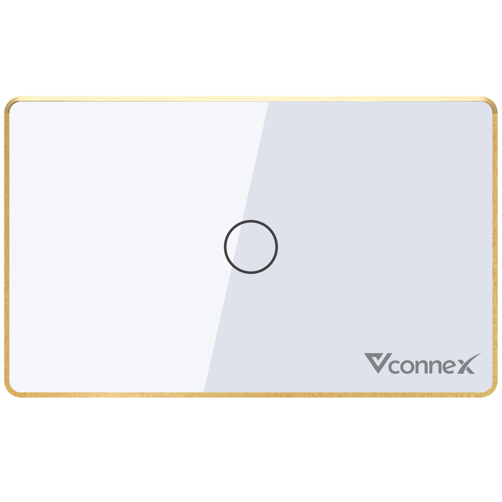 Công tắc thông minh 1 kênh viền nhôm Vconnex VCN-WS01L