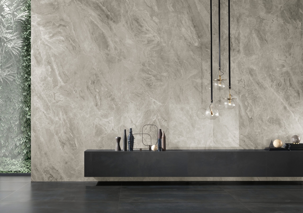 Gạch Ý 600x1200 men Bóng Porcelain OROBICO GREY MB03BAL