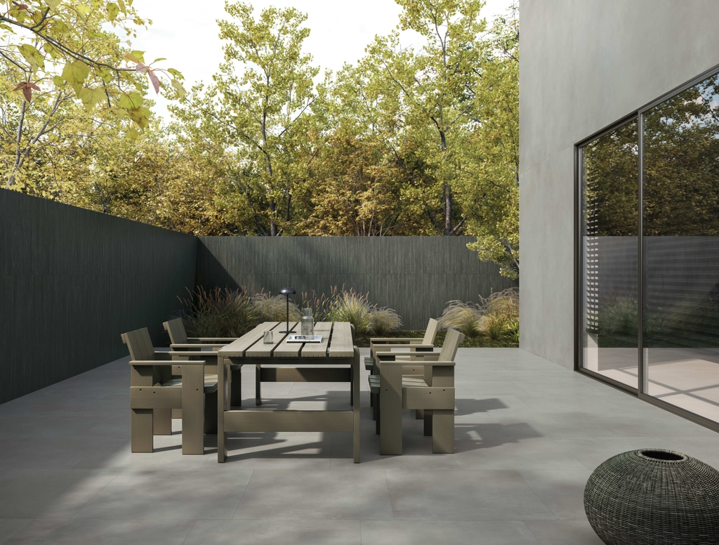 Gạch Ý 600x1200 men Matt Porcelain CEMENTI GREY FL06BA