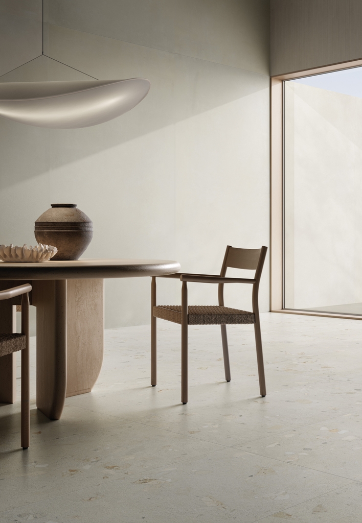 Gạch Ý 600x1200 men Matt Porcelain CEMENTI BEIGE FL02BA