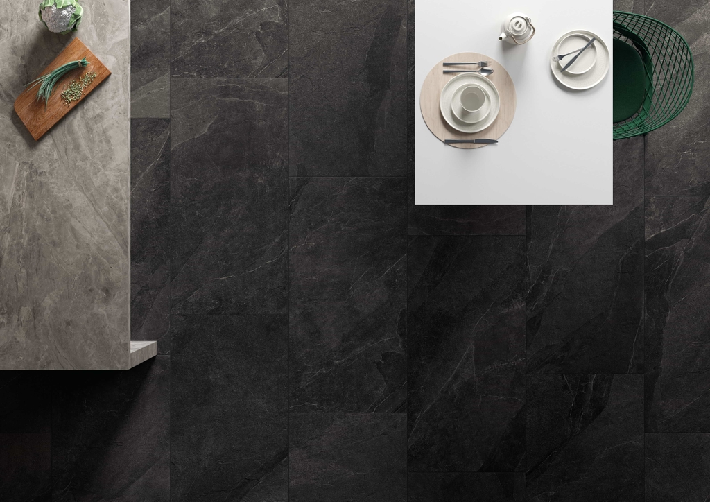 Gạch Ý 1200x1200 men Matt Porcelain SHALE DARK SL0512