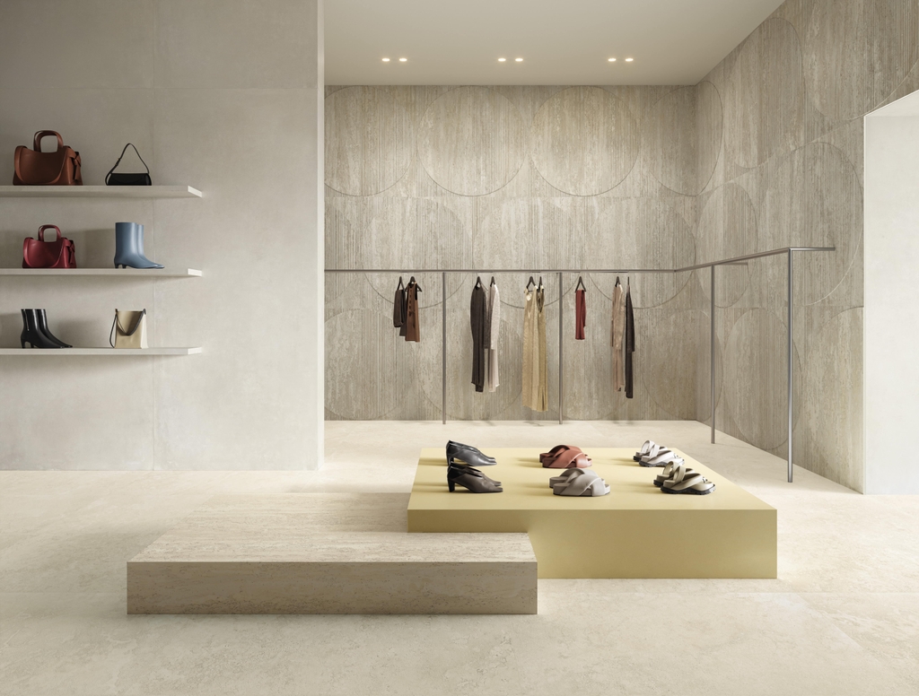 Gạch Ý 600x1200 men Matt Porcelain TRAVERTINO BEIGE TR04BA