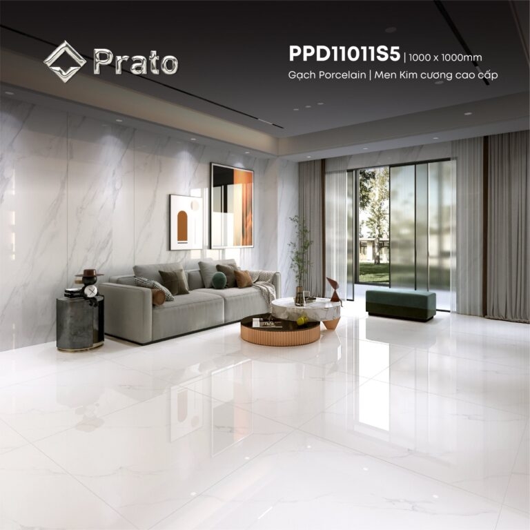 Gạch lát 1000x1000 CMC men kim cương Porcelain PPD11011S5