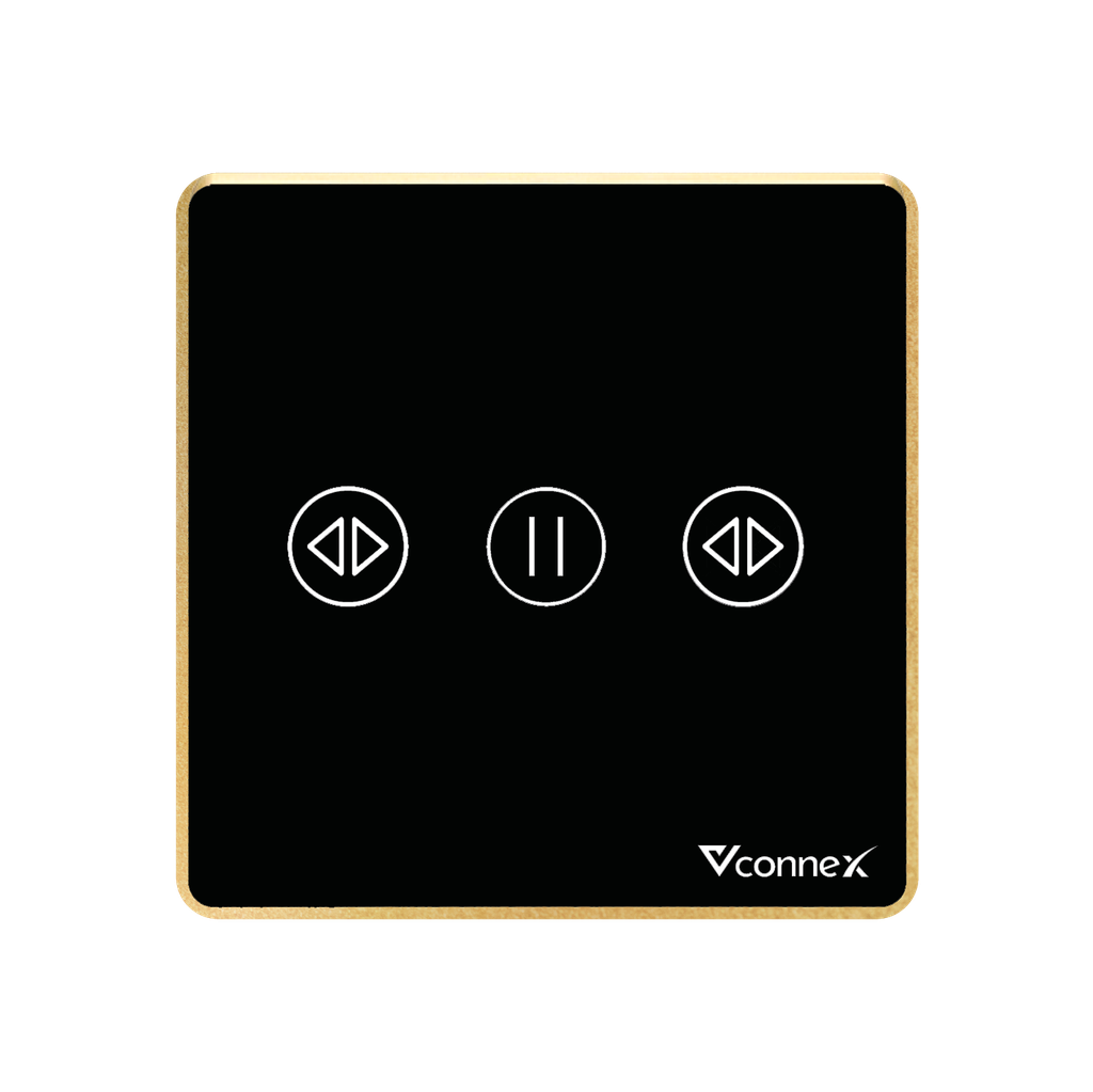 Công tắc rèm đơn viền nhôm Vconnex VCN-WS1CL