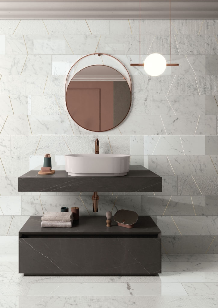 Gạch Ý 1200x1200 men Matt Porcelain STATUARIETTO MW0112L